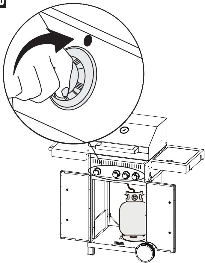 Leroy Merlin E B400 3 + 1 BURNERS - GAZ BARBECUE B400 3 + 1 BURNERS - 56