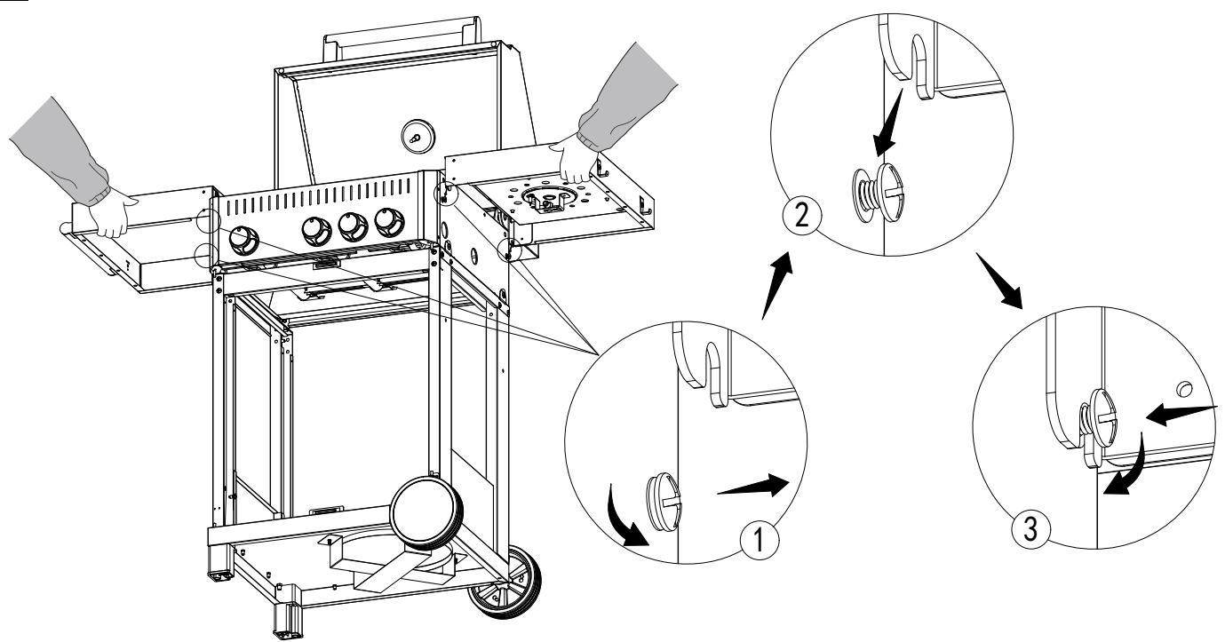 Leroy Merlin E B400 3 + 1 BURNERS - GAZ BARBECUE B400 3 + 1 BURNERS - 26
