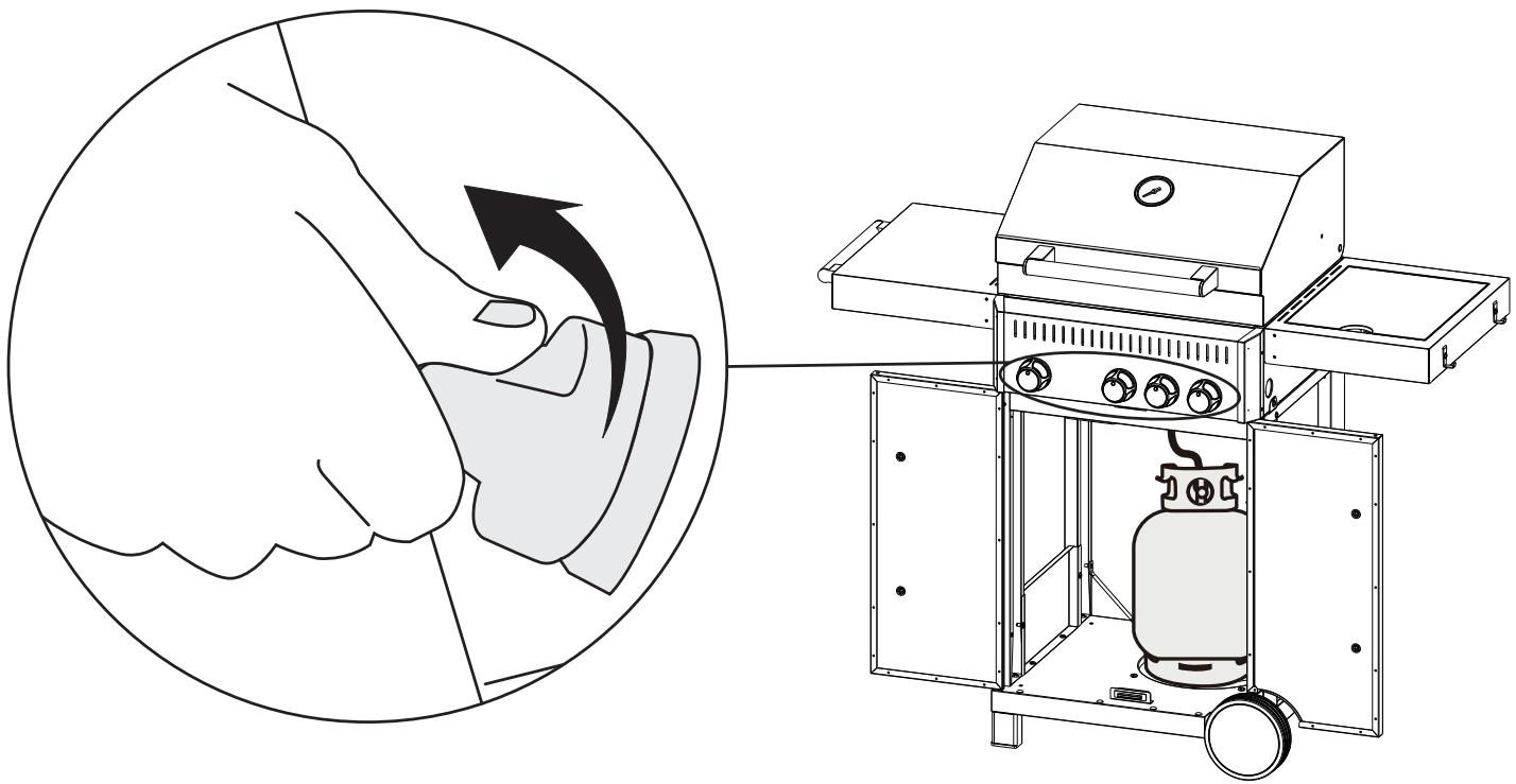Leroy Merlin E B400 3 + 1 BURNERS - GAZ BARBECUE B400 3 + 1 BURNERS - 55