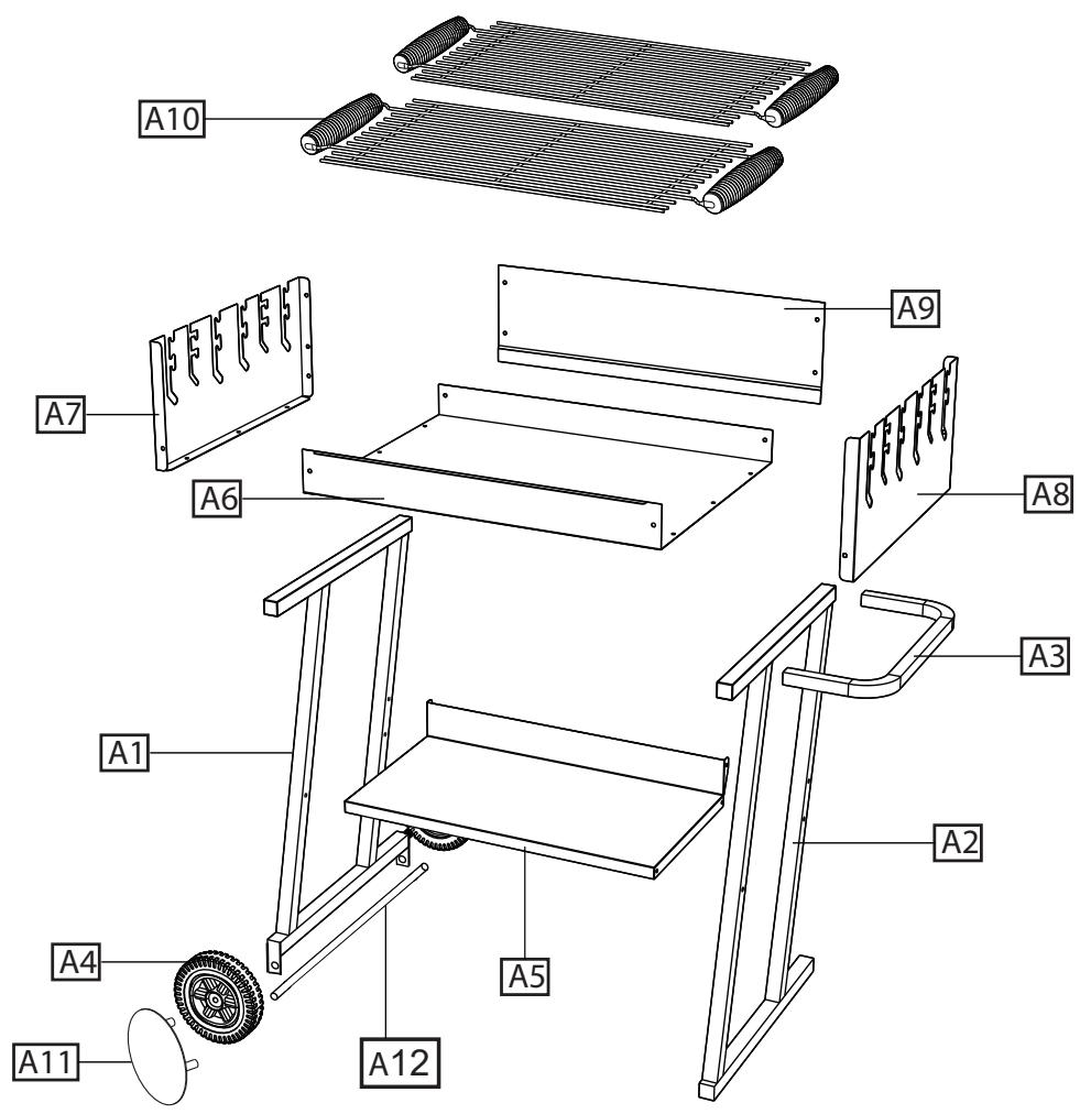 Leroy Merlin BARBECUE BICOOK ON TROLLEY - BARBECUE BICOOK ON TROLLEY - 17