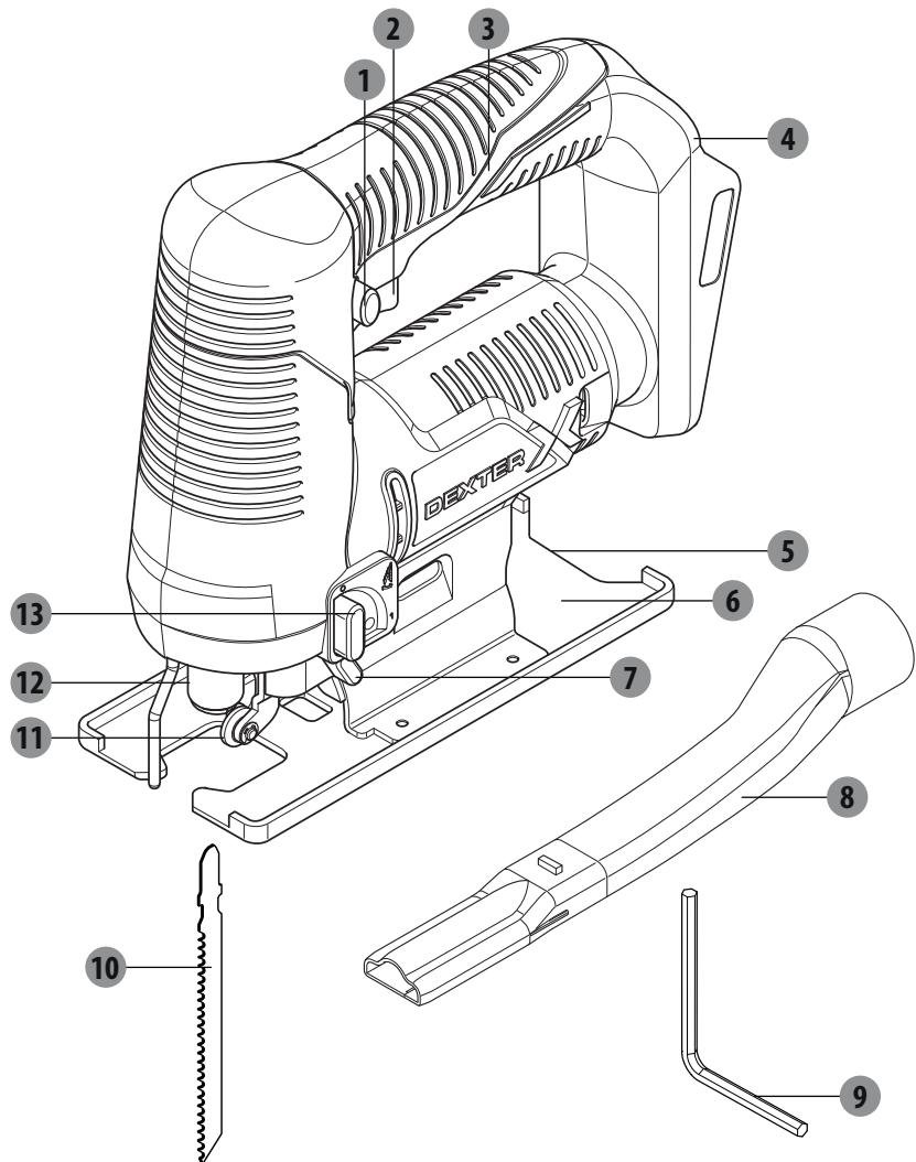 DEXTER UP20 20 V - 20VJS2-28.1 - 3.0PIS - 1