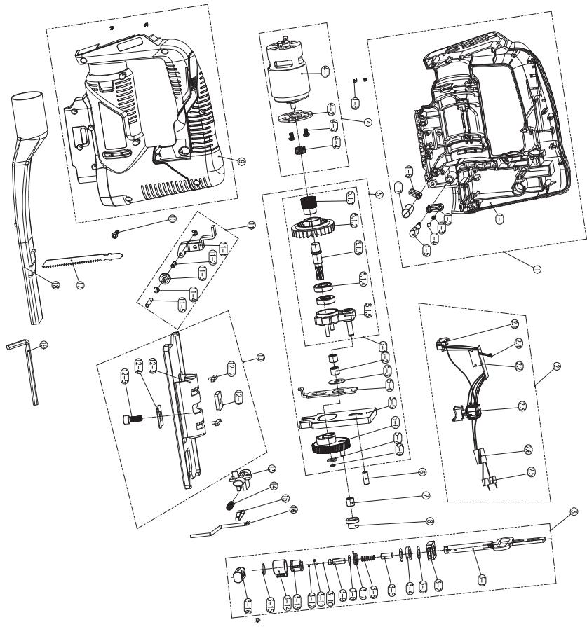 DEXTER UP20 20 V - 20VJS2-28.1 - ANAYTIKH ANEIKONIISH ME KATAANO EAPTHMATQN - 1