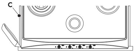 SMEG SR775AO - Joint du plan de cuisson - 4