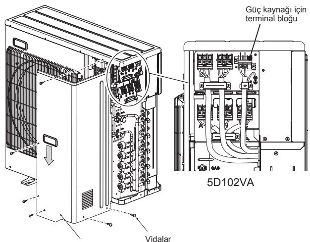 MITSUBISHI ELECTRIC MXZ-4D83VA MXZ-5D102VA - 2-2. KABLOLARI DIS UNITEYE BAGLAMA - 1