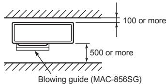 MITSUBISHI ELECTRIC MXZ-4D83VA MXZ-5D102VA - Obstacles in front and behind - 1
