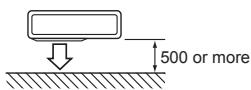 MITSUBISHI ELECTRIC MXZ-4D83VA MXZ-5D102VA - Obstacles in front (blowing) only - 1