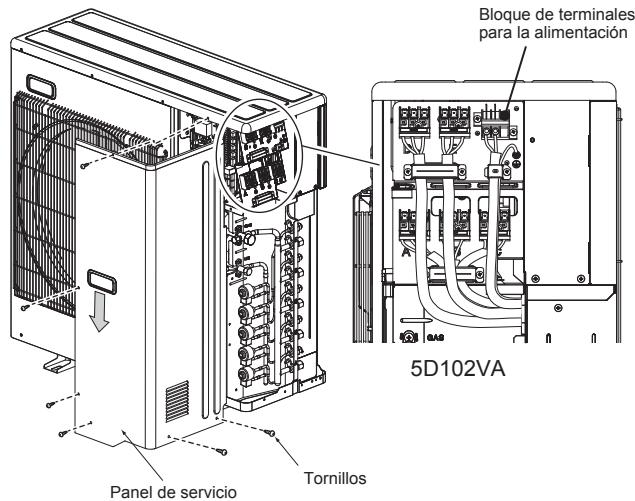 MITSUBISHI ELECTRIC MXZ-4D83VA MXZ-5D102VA - 2-2. CABLES DE CONEXION PARA LA UNIDAD EXTERIOR - 1