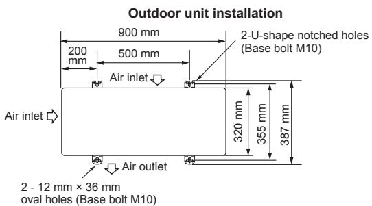 MITSUBISHI ELECTRIC MXZ-4D83VA MXZ-5D102VA - Service space - 3