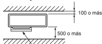MITSUBISHI ELECTRIC MXZ-4D83VA MXZ-5D102VA - Obstáculos en la parte delantera y trasera - 1