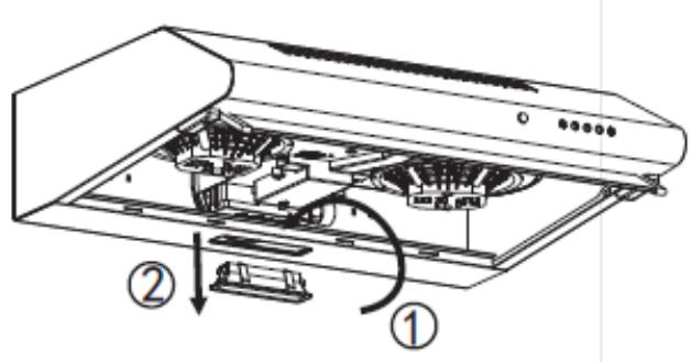 CANDY CFT63/1W ,CFT63/1N ,CFT63/1X/1 - Changing the light - 2