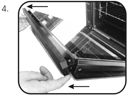 ROSIERES RFC3O0979PN WF - REMOVAL AND CLEANING OF THE GLASS DOOR - 7