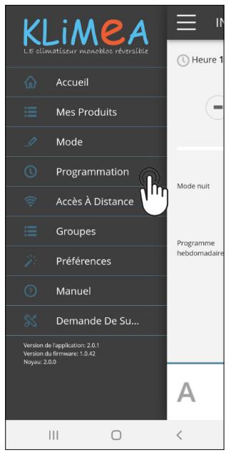 KLIMEA 2350 W : 9 DC Inverter Mini 2600 W : 10 DC Inverter 3100 W : 12 DC Inverter 3100 W : 12 DC Inverter électrique 3500 W : 15 DC Inverter - Programmation - 1