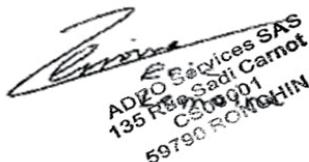 EQUATION 3TRIX - TTRIS - Fate of Adeo Services warranty in case of resale of the product: - 1