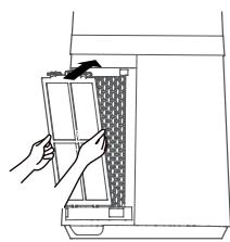EQUATION PURE FAN TOWER - Installing the filters (on each side of the device) - 5