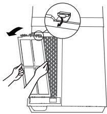 EQUATION PURE FAN TOWER - Installing the filters (on each side of the device) - 2
