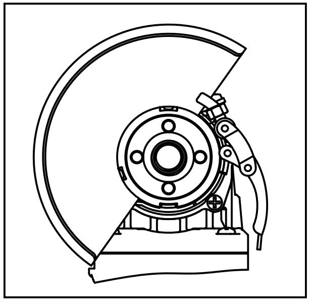 DEXTER 800AG2-125.5 - Instalación o ajuste de la cubierta protectora - 1