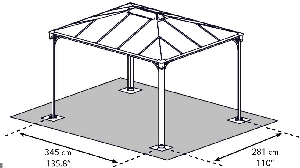 PALRAM MARTINIQUE 3600 - Remarque: - 2