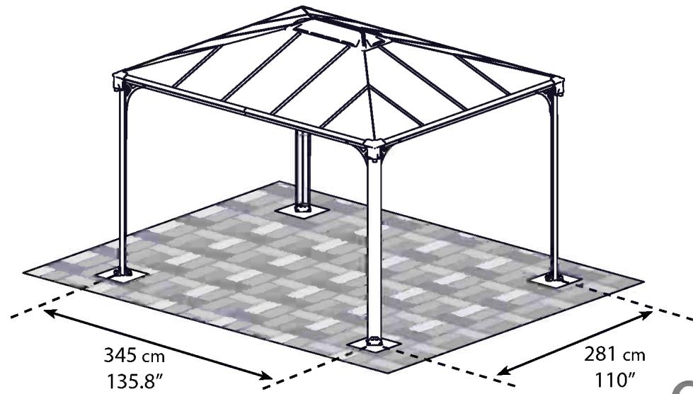 PALRAM MARTINIQUE 3600 - Remarque: - 1