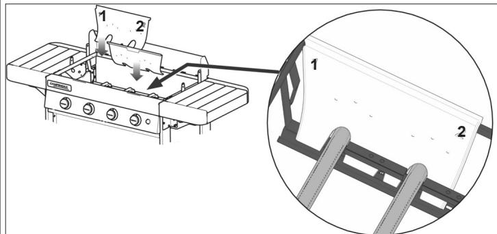 CAMPINGAZ 3 SERIES CLASSIC WLD 2EN1 + PLANCHA - - Parete della caldaia - 1
