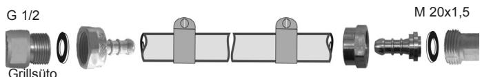 CAMPINGAZ 3 SERIES CLASSIC WLD 2EN1 + PLANCHA - Franciaország (a termék típusának megfeleloen) A készüléket kétféle flexibilisömlovel lehet használni: - 1
