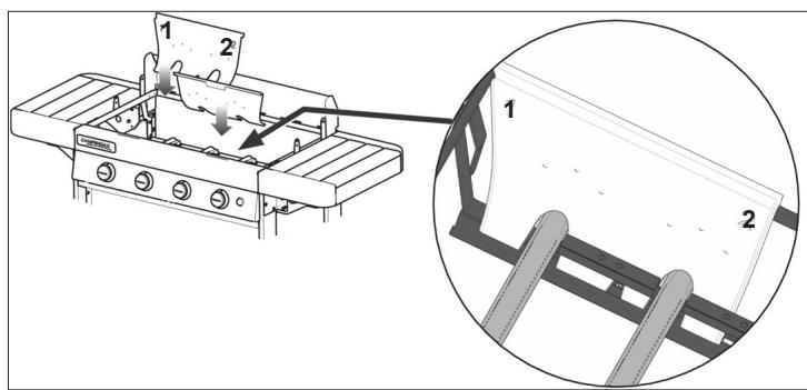 CAMPINGAZ 3 SERIES CLASSIC WLD 2EN1 + PLANCHA - Firebox wall - 1