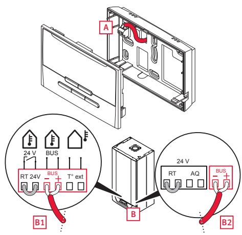 SAUNIER DUVAL Exacontrol E7 C Exacontrol E7R C - Thermostat d'ambiance filaire - 1