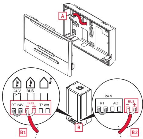 SAUNIER DUVAL Exacontrol E7 C Exacontrol E7R C Exacontrol E7R C /SH - Thermostat d'ambiance filaire - 1