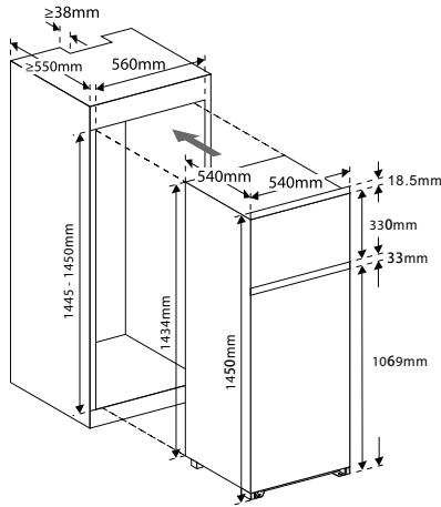 FRIONOR FI1454F - Connexionélectrique - 1