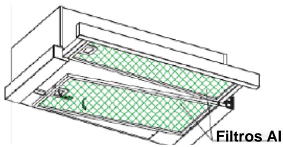 CANDY CBT625/2X/1 CBT625/2W/1, CBT625/2B/1 - FILTROS DE MALLA PARA LA GRASA - 1