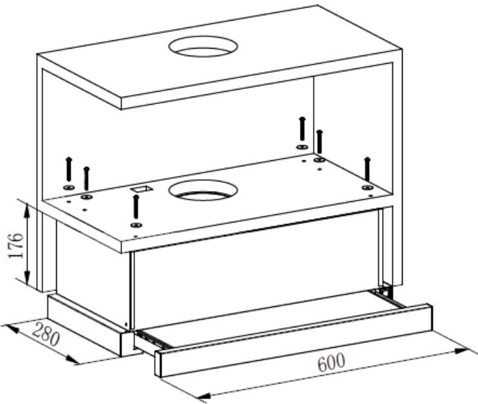 CANDY CBT625/2X/1 CBT625/2W/1, CBT625/2B/1 - INSTALLATION (sur un meuble) - 3