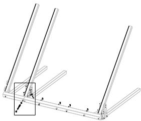 SOULET PRUNE - FLEUR - TREFLE - Montage pieds pour plateforme / Posts for platform - assembly - 5