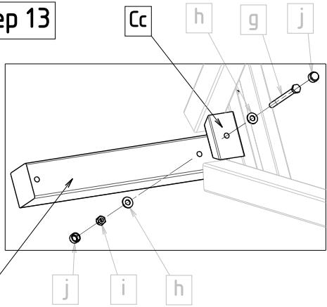 SOULET PRUNE - FLEUR - TREFLE - Montage pieds pour plateforme / Posts for platform - assembly - 2