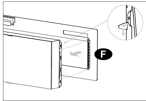 DIMPLEX DVF1200 / DVF1500 / DVF1800,  DVF1200-UK / DVF1500-UK / DVF1800-UK - Installation (ON WALL) - 4