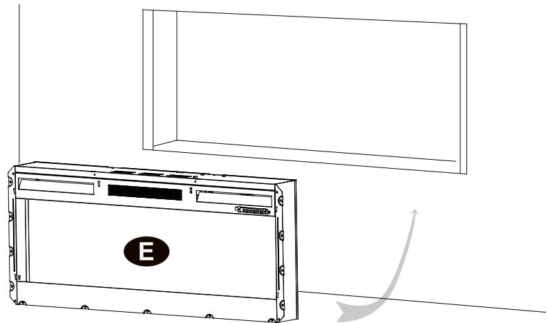 DIMPLEX DVF1200 / DVF1500 / DVF1800,  DVF1200-UK / DVF1500-UK / DVF1800-UK - Installation (IN WALL) - 4