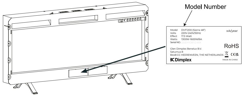 DIMPLEX DVF1200 / DVF1500 / DVF1800, DVF1200-UK / DVF1500-UK / DVF1800-UK - Witamy - 1