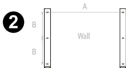DIMPLEX DVF1200 / DVF1500 / DVF1800,  DVF1200-UK / DVF1500-UK / DVF1800-UK - Installation (ON WALL) - 2