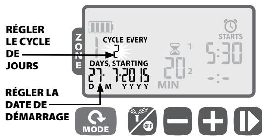 JARDIBRIC WPX - Options des jours d'arrosage - 2