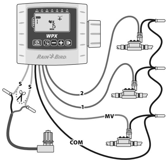 JARDIBRIC WPX - Câblage des vannes - 1