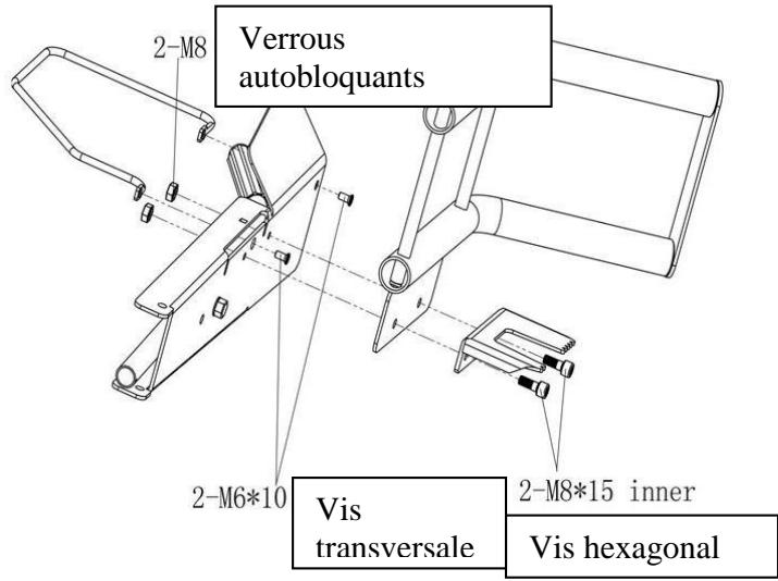 HYUNDAI HFBE8T55 - Montage des bras de commande, Fig.3 - 1