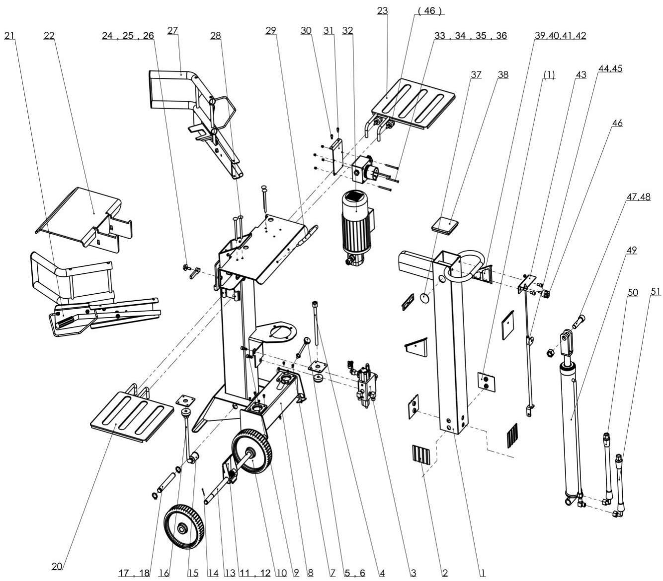 HYUNDAI HFBE8T55 - Vue explosée - 1
