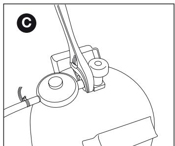 BARBECOOK SIESTA 612 - Connecting the hose and cylinder to the regulator - 3