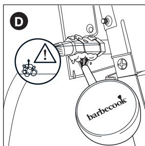 BARBECOOK SIESTA 612 - Pouru a verifica scurgerile de gaz - 6