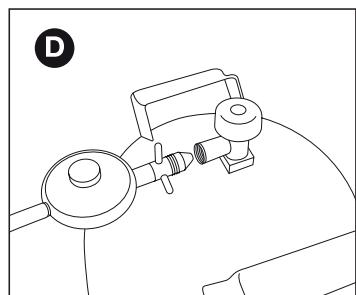 BARBECOOK SIESTA 612 - Conectarea furtunului și buteliei la regulator - 4