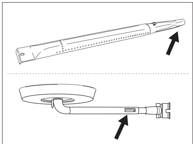 BARBECOOK SIESTA 612 - Kaasutinputket - 1