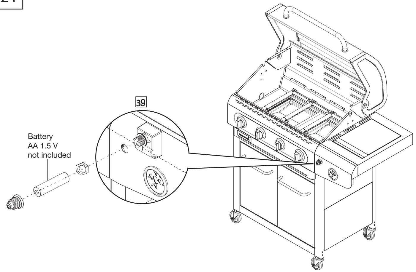 BARBECOOK SIESTA 612 - REGISTREERIGE OMA SEADE - 50
