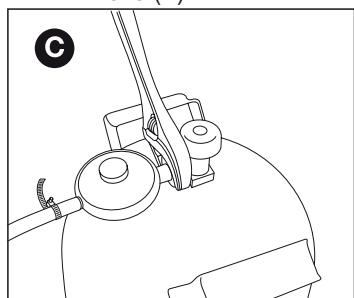 BARBECOOK SIESTA 612 - Priključitev gibke cevi in jeklenke na regulator - 3