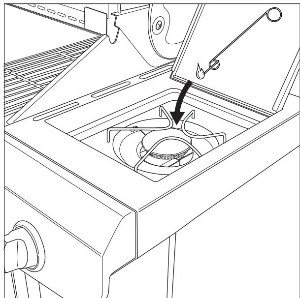 BARBECOOK SIESTA 612 - UTILISATION D'UNE ALLUMETTE - 1