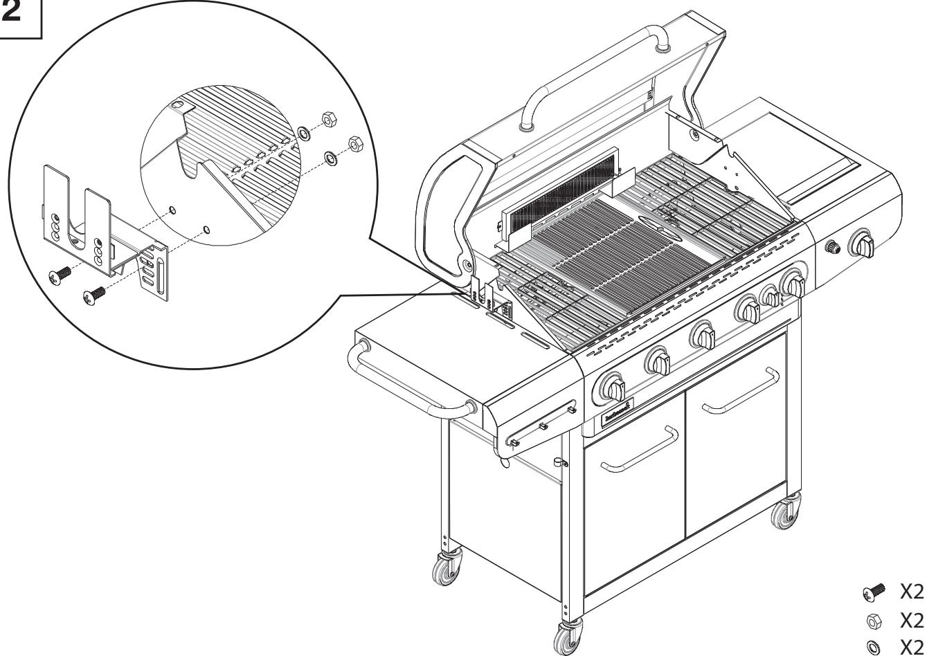 BARBECOOK SIESTA 612 - ADDITIONAL MONTAGE SPIT SET - 2