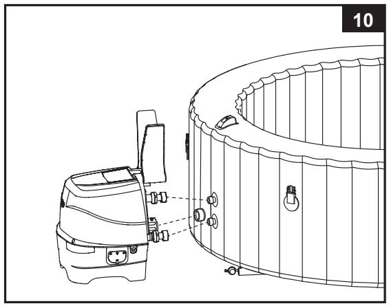 INTEX PureSpa™ Greywood Deluxe™ SB-HWF20 - Installer l'unité de contrôle du spa - 1