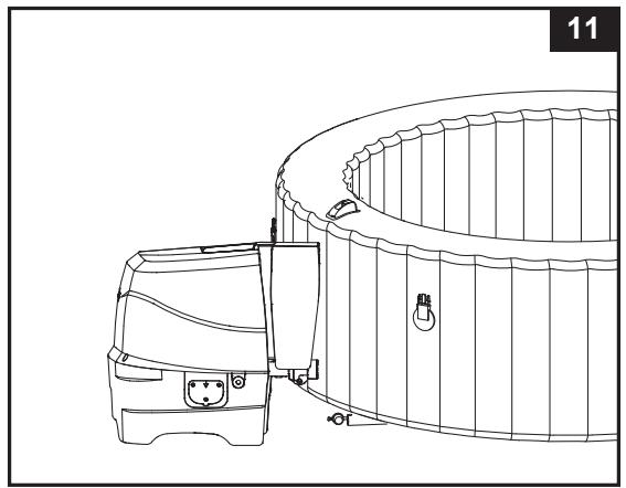 INTEX PureSpa™ Greywood Deluxe™ SB-HWF20 - Installer l'unité de contrôle du spa - 2